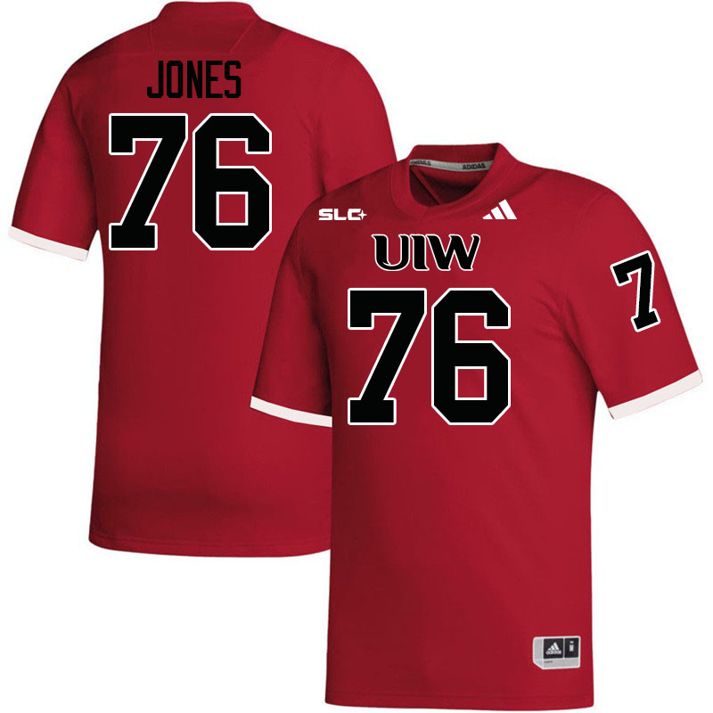 Incarnate Word Cardinals #76 Nash Jones College Football Jerseys,Uniforms-Red